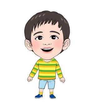 etsuko (etsuko_20170706)さんの既存キャラクターと同じテイストの夫婦キャラクターのデザインへの提案