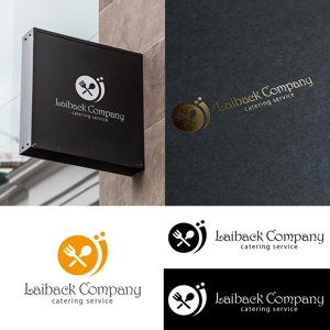 D-Design (dorisuke)さんのケータリングサービス「LAIDBACK COMPANY」のロゴへの提案