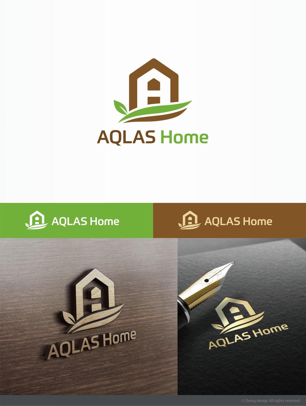 建設会社　新築事業部『ＡＱＬＡＳ Ｈｏｍｅ』のロゴ