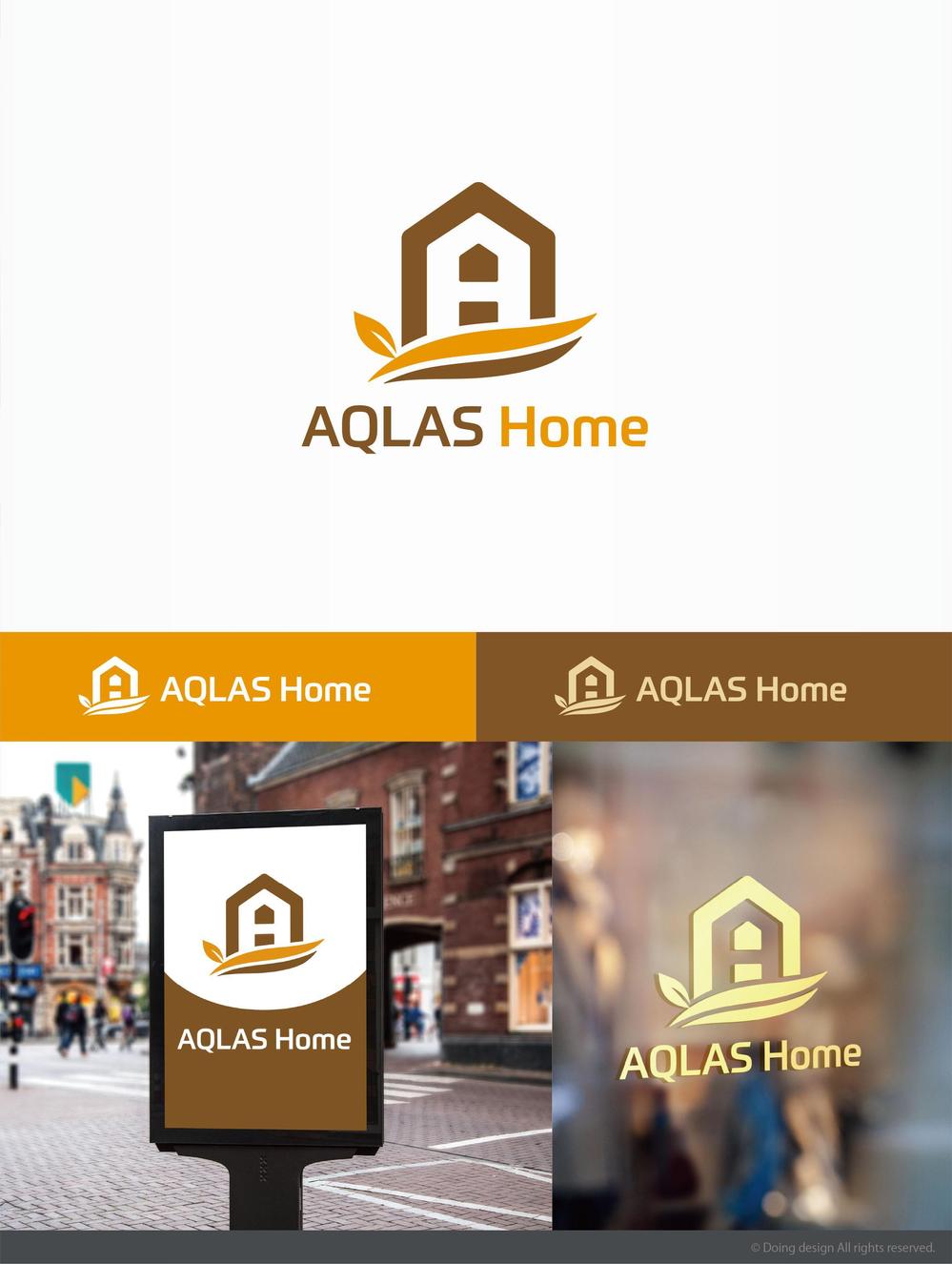 建設会社　新築事業部『ＡＱＬＡＳ Ｈｏｍｅ』のロゴ