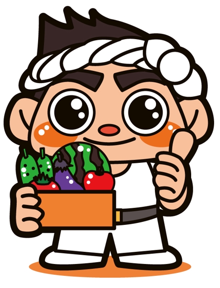 NonnoDesignLabo 片岡希 (NozomiKataoka)さんの野菜を販売する会社のキャラクター（八百屋の大将のようなイメージ）制作をお願いします。への提案