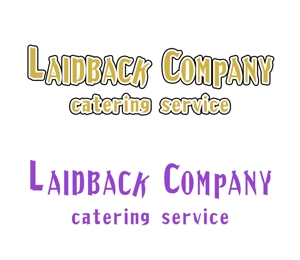 ぽんぽん (haruka322)さんのケータリングサービス「LAIDBACK COMPANY」のロゴへの提案