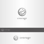 昂倭デザイン (takakazu_seki)さんの美容室『courage』のロゴへの提案