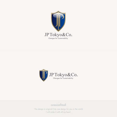 onesize fit’s all (onesizefitsall)さんの総合コンサルティング会社「JP Tokyo & Company」のロゴへの提案