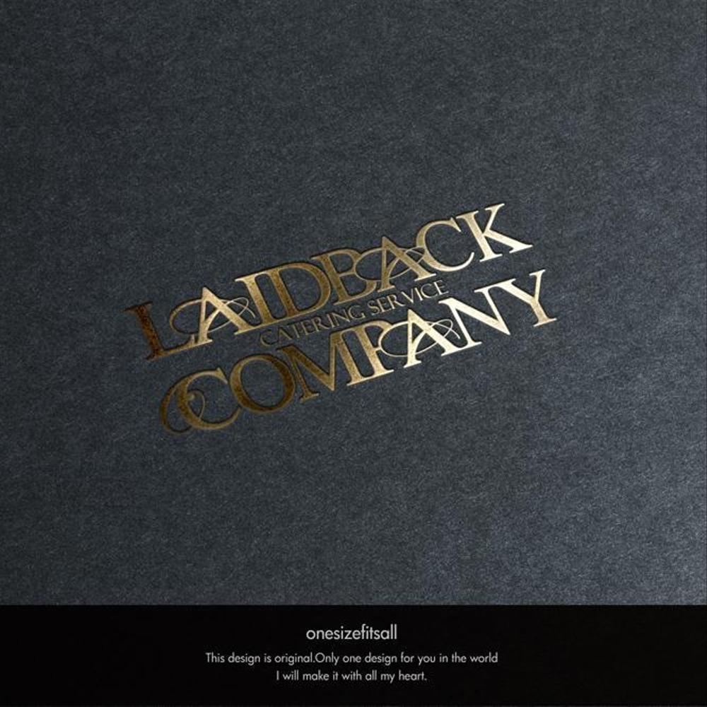 ケータリングサービス「LAIDBACK COMPANY」のロゴ