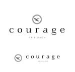 郷山志太 (theta1227)さんの美容室『courage』のロゴへの提案