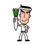 pin (pin_ke6o)さんの野菜を販売する会社のキャラクター（八百屋の大将のようなイメージ）制作をお願いします。への提案