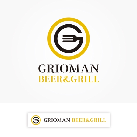 FUNCTION (sift)さんのビールとグリル料理の店「GRIOMAN」のロゴ作成への提案