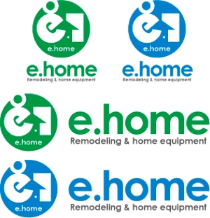 中津留　正倫 (cpo_mn)さんの【e.ホーム】又は【e.home】」のロゴ作成への提案
