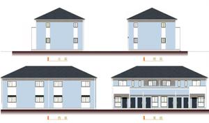 sarenda (sarenda)さんの新築アパートの外壁(外観)カラーのデザインへの提案