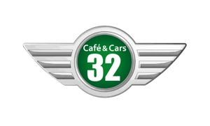 hiroanzu (hiroanzu)さんの新規Open飲食店カフェダイニング「café&cars 32」のロゴへの提案