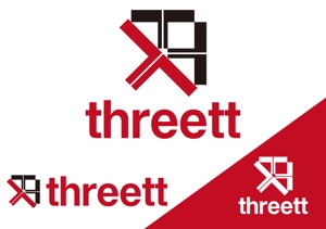 TRdesign (takaray)さんのthreett (スリット)『3つのT』のロゴへの提案