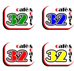 s_kimu (kotahanamo)さんの新規Open飲食店カフェダイニング「café&cars 32」のロゴへの提案