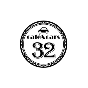 まひろ (ms_yuki)さんの新規Open飲食店カフェダイニング「café&cars 32」のロゴへの提案