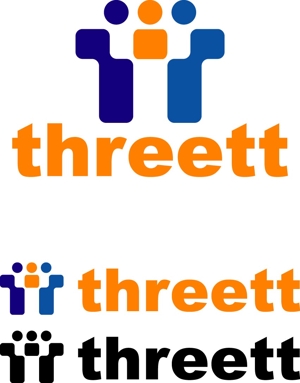 SUN DESIGN (keishi0016)さんのthreett (スリット)『3つのT』のロゴへの提案