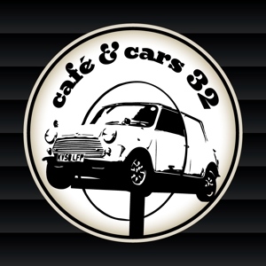ikaidaさんの新規Open飲食店カフェダイニング「café&cars 32」のロゴへの提案