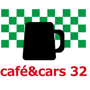 MIWAKO (irikei)さんの新規Open飲食店カフェダイニング「café&cars 32」のロゴへの提案