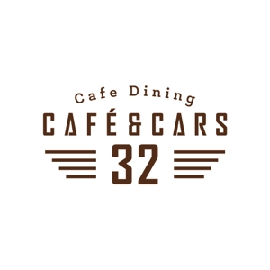 DeeDeeGraphics (DeeDeeGraphics)さんの新規Open飲食店カフェダイニング「café&cars 32」のロゴへの提案