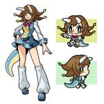 ichi_mine (ichi_mine)さんのトリケラトプスを擬人化した萌えキャラクターのデザインへの提案