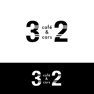 *staryoda (Euphoria)さんの新規Open飲食店カフェダイニング「café&cars 32」のロゴへの提案