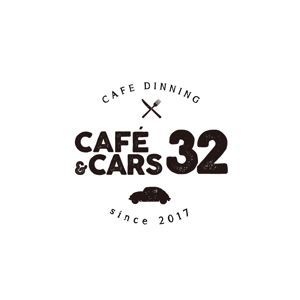 700_PROJECT (700_nanahyaku)さんの新規Open飲食店カフェダイニング「café&cars 32」のロゴへの提案