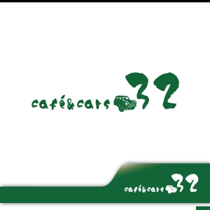 miya (prodigy-art)さんの新規Open飲食店カフェダイニング「café&cars 32」のロゴへの提案