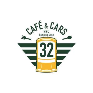 Artch.design (bound424)さんの新規Open飲食店カフェダイニング「café&cars 32」のロゴへの提案