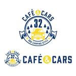 635 (machann7)さんの新規Open飲食店カフェダイニング「café&cars 32」のロゴへの提案