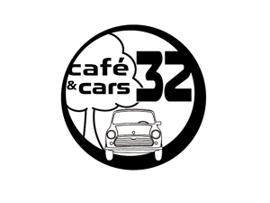 IJ4788 (ak0818)さんの新規Open飲食店カフェダイニング「café&cars 32」のロゴへの提案
