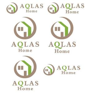  chopin（ショパン） (chopin1810liszt)さんの建設会社　新築事業部『ＡＱＬＡＳ Ｈｏｍｅ』のロゴへの提案