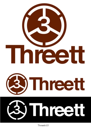 有限会社デザインスタジオ・シロ (pdst-4646)さんのthreett (スリット)『3つのT』のロゴへの提案