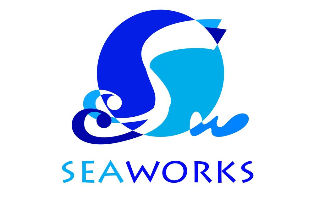 「seaworks」のロゴ作成