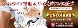 K-Design (kurohigekun)さんのエステ「エンダモロジーサロンcocolomi」の看板への提案