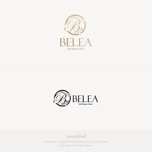 onesize fit’s all (onesizefitsall)さんの新規　美容室「BELEA (ビレア)」のロゴへの提案