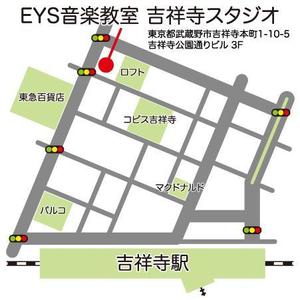 power_dive (power_dive)さんの新規オープンのスタジオの案内地図への提案