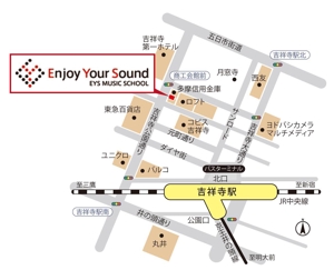 Sosaku (Sosaku)さんの新規オープンのスタジオの案内地図への提案