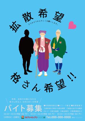N_design (zero_factory)さんの思わずSNSで拡散したくなるような、面白いデザインの求人ポスターへの提案
