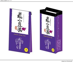 0chaokuai0 (0chaokuai0)さんの石川県津幡市の特産品「小豆茶」のパッケージデザインへの提案