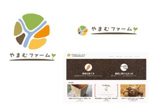 marukei (marukei)さんの家庭菜園ウェブサイト「やまむファーム」のロゴ作成依頼への提案