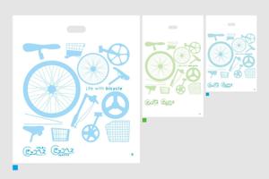 SI-design (lanpee)さんの【ショッピングバッグのデザイン】自転車ショップで使用するショッピングバッグのデザインへの提案