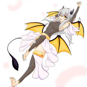 似顔絵師神田拓 (talanchula)さんのゲームに登場するモンスターのイラスト(サキュバス少女)への提案