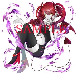 艶人 (a_denin5)さんのゲームに登場するモンスターのイラスト(サキュバス少女)への提案