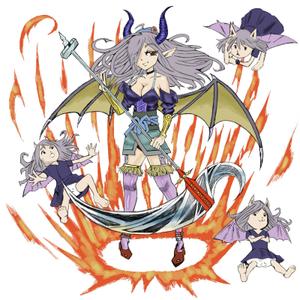 TERAI (YuiHonda)さんのゲームに登場するモンスターのイラスト(サキュバス少女)への提案