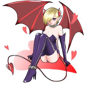 水林かなで (kanaden33)さんのゲームに登場するモンスターのイラスト(サキュバス少女)への提案