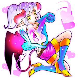 THIBI-THIBI (THIBI-THIBI)さんのゲームに登場するモンスターのイラスト(サキュバス少女)への提案