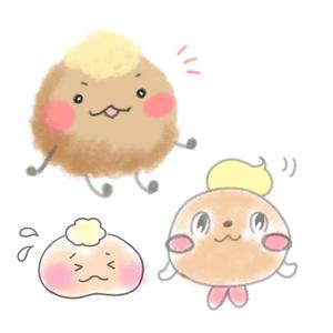 momotachinakoさんのシュークリームのキャラクターデザインへの提案