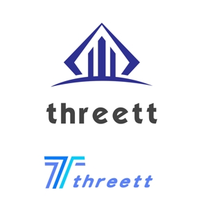 ぽんぽん (haruka322)さんのthreett (スリット)『3つのT』のロゴへの提案