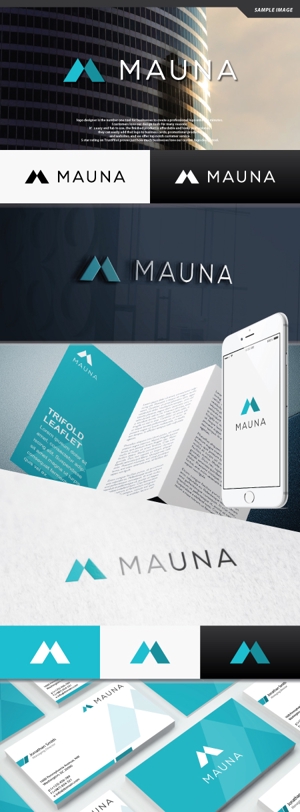 take5-design (take5-design)さんのメディカルサービス「株式会社MAUNA」のロゴへの提案