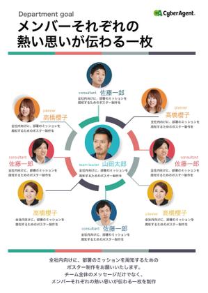 malisen-lab (malisen-lab)さんの【サイバーエージェント】社内向けポスター作成依頼への提案