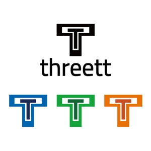 タカケソ (takakeso)さんのthreett (スリット)『3つのT』のロゴへの提案